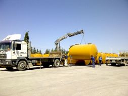 Transport réservoir carburant